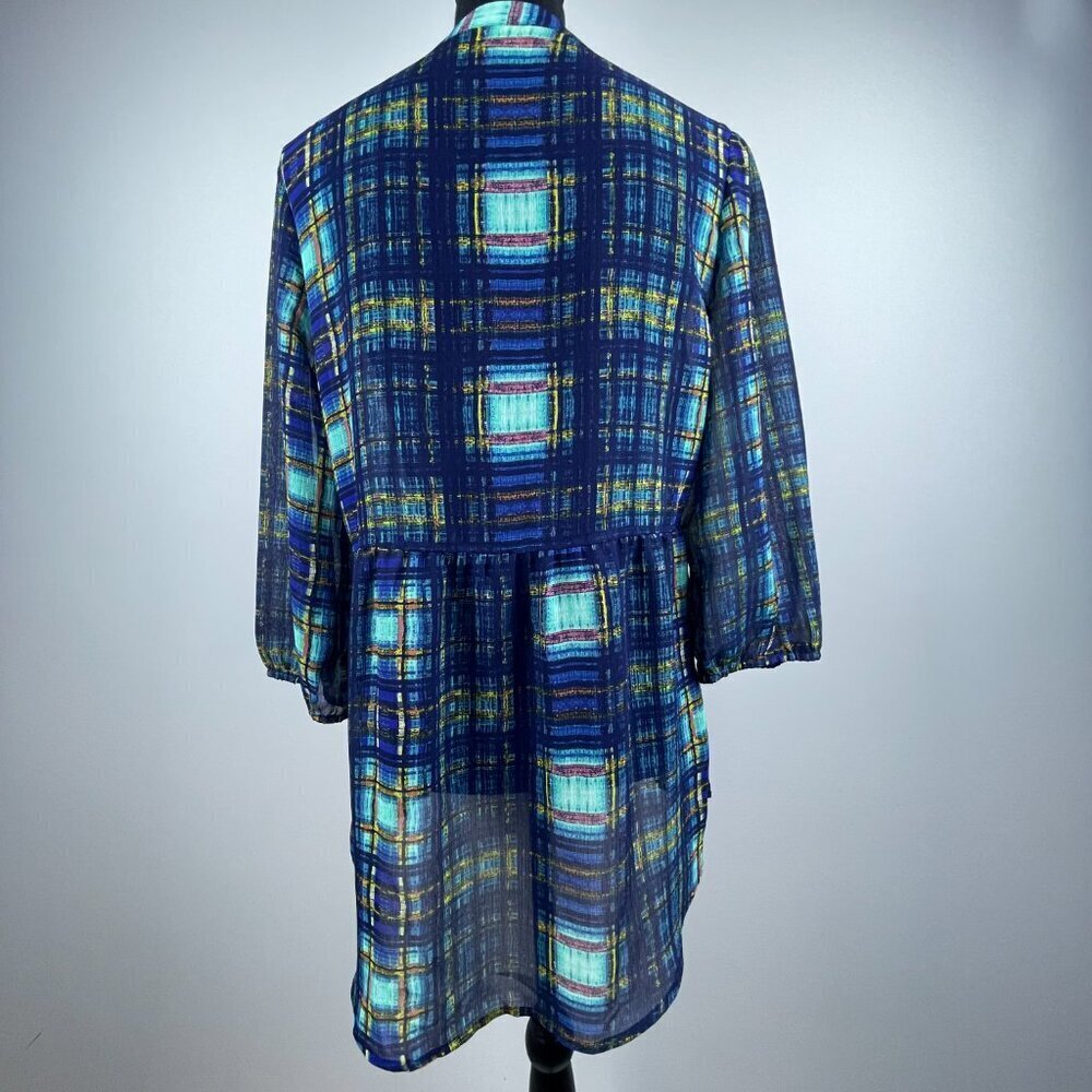 Vera Wang Blue Women's Top Size XL - Picture 6 of 10